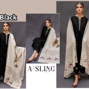 Aisling Black Lawn* *Summer Collection 2025